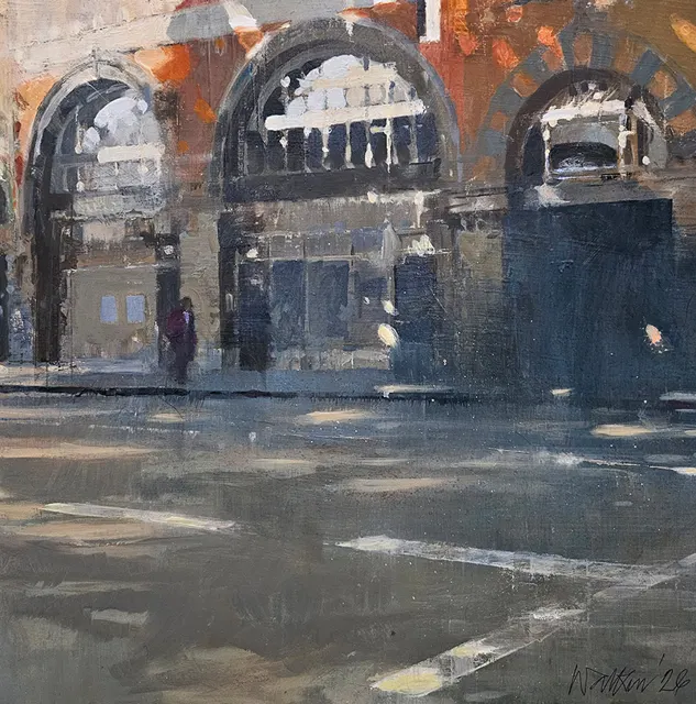 Shoreditch by David Walker – Oil on Board by David Walker