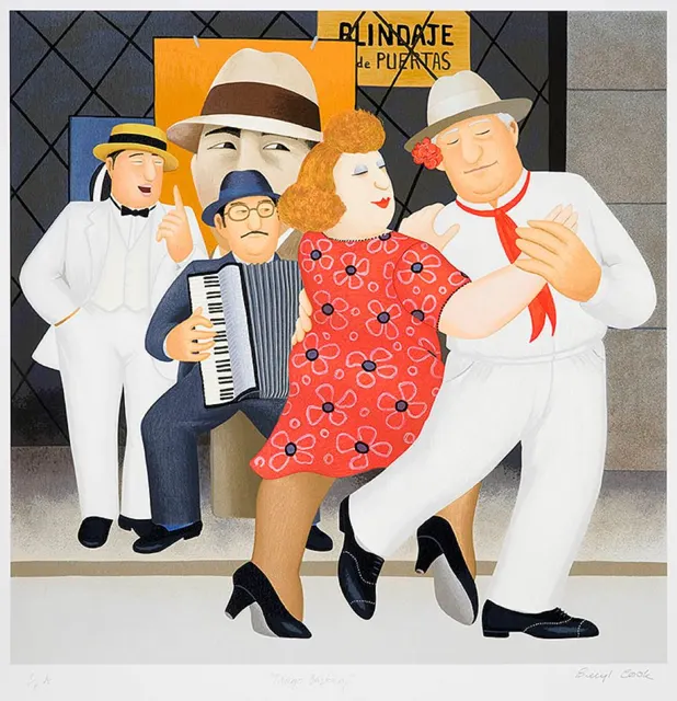 Tango Busking by Beryl Cook