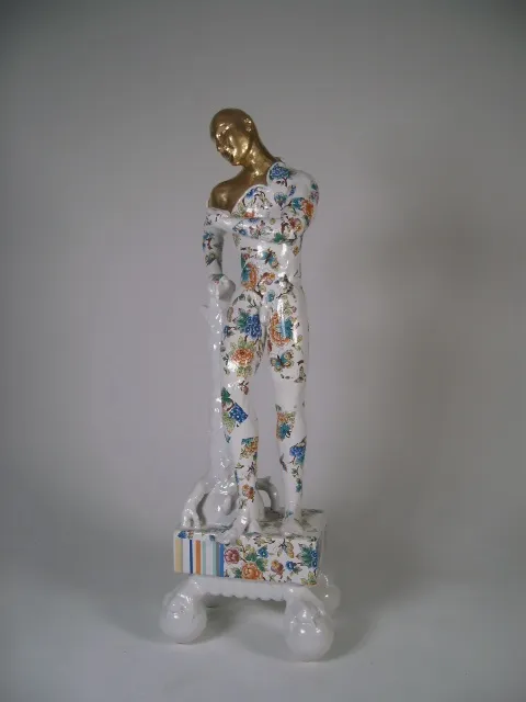 Standing Male Nude on Clawed Plinth – Precious Series by Pierre Williams