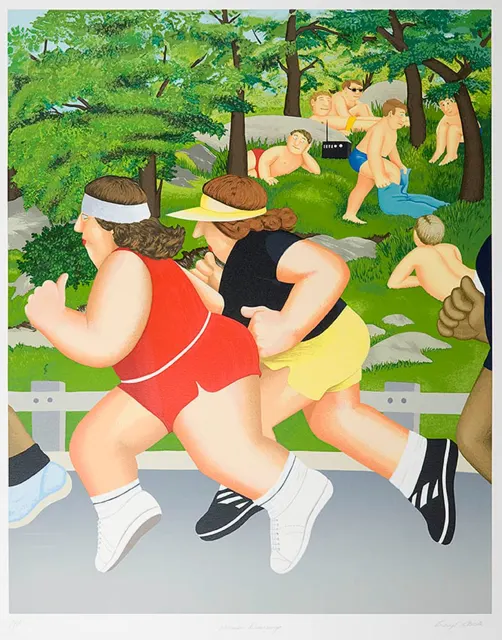 Women Running by Beryl Cook