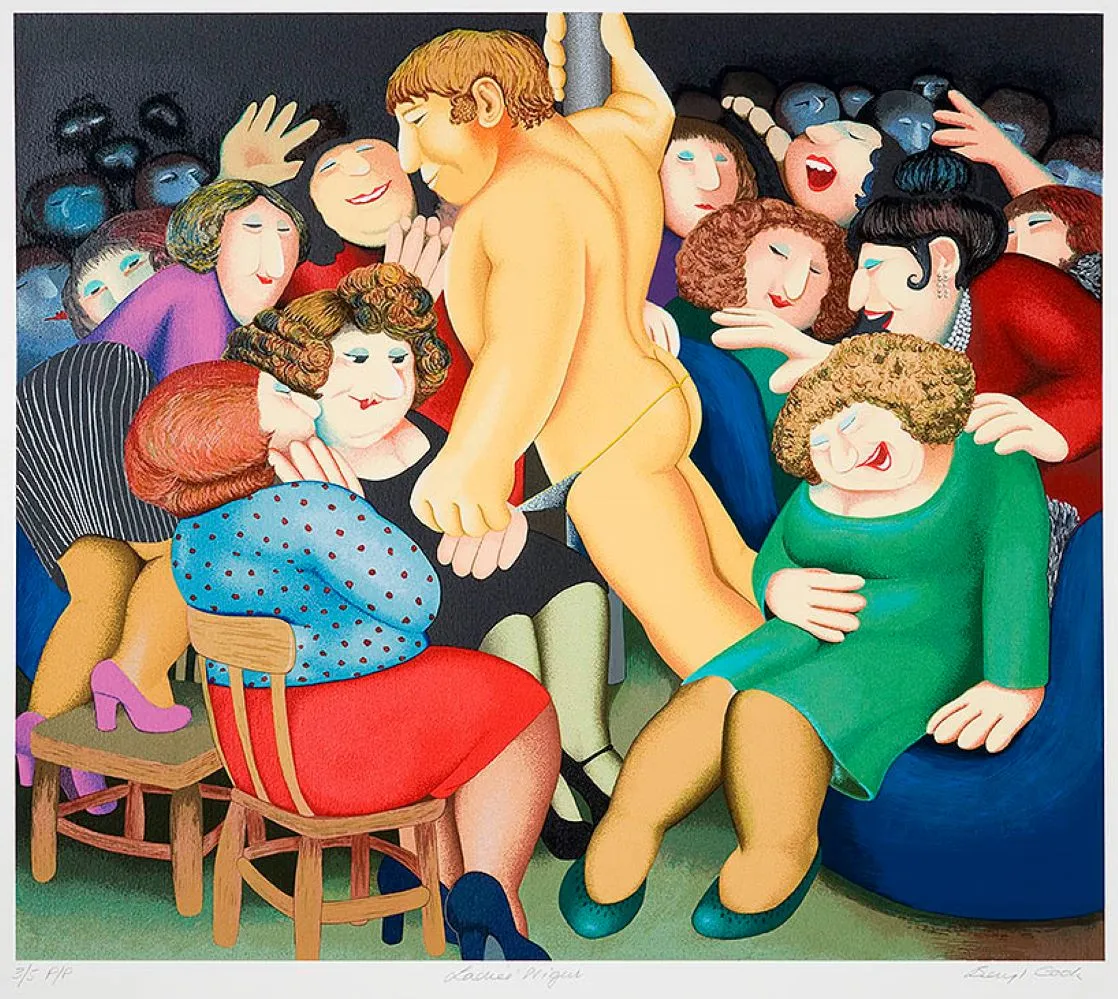 Ladies Night by Beryl Cook