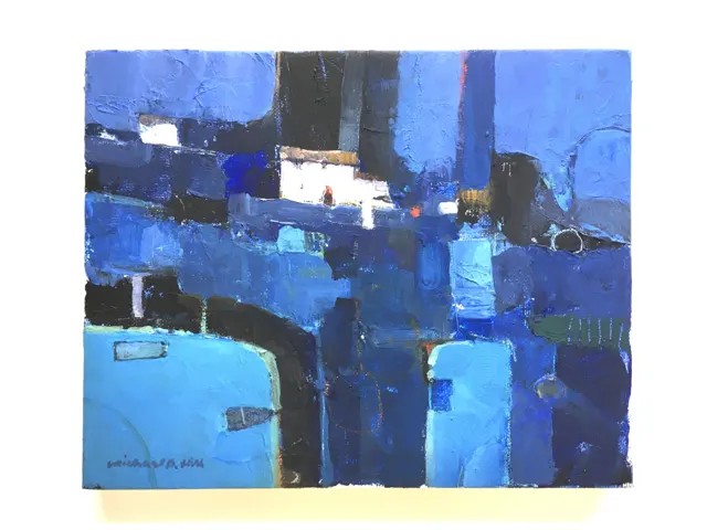 Blue Moorings by Michael Hill