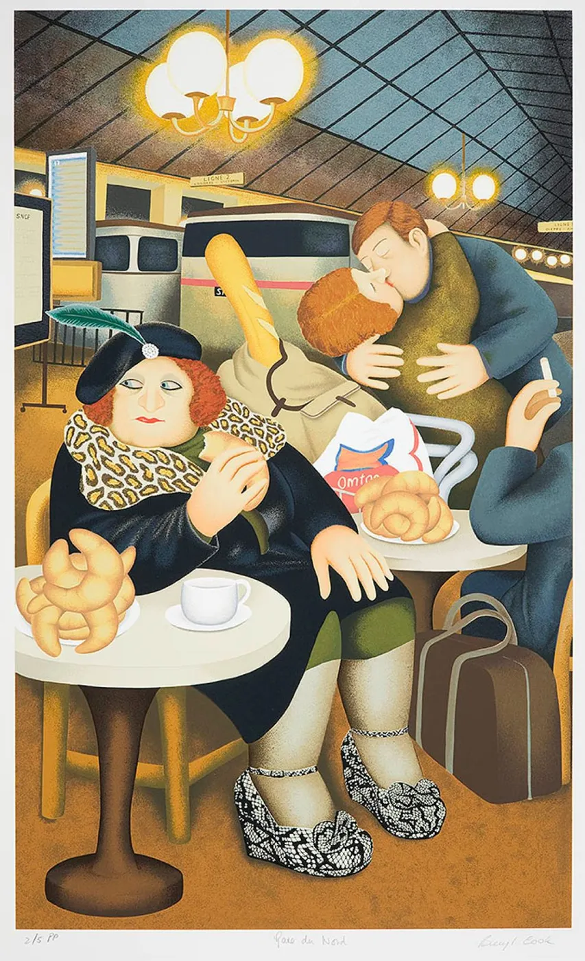 Gare du Nord by Beryl Cook