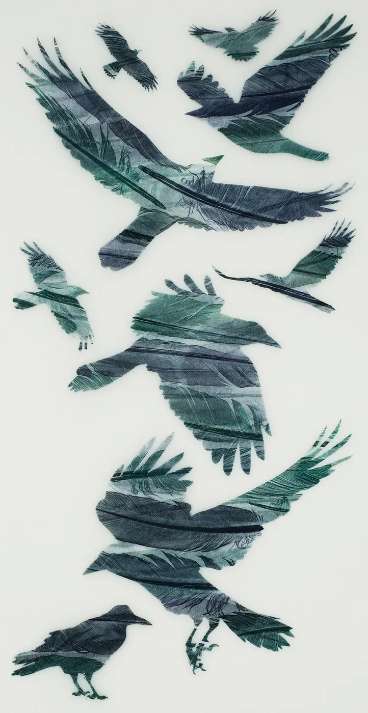 A Loosely Woven Flock of Rooks by Ruth Thomas RCA