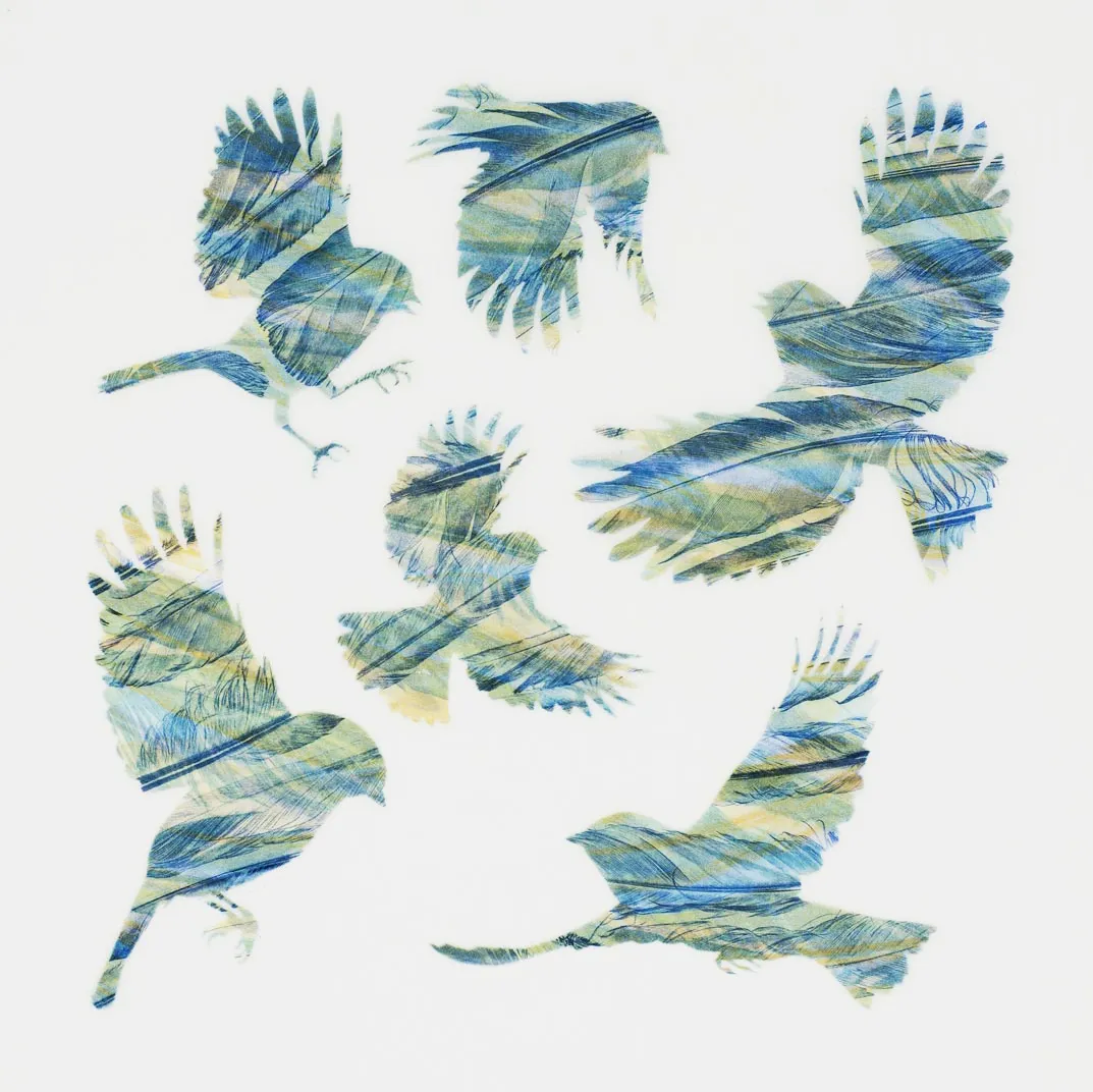 Yellow and Blue by Ruth Thomas RCA