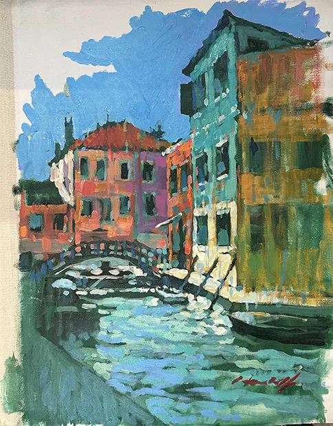 The Colours Of Burano, Venice by David Hinchliffe