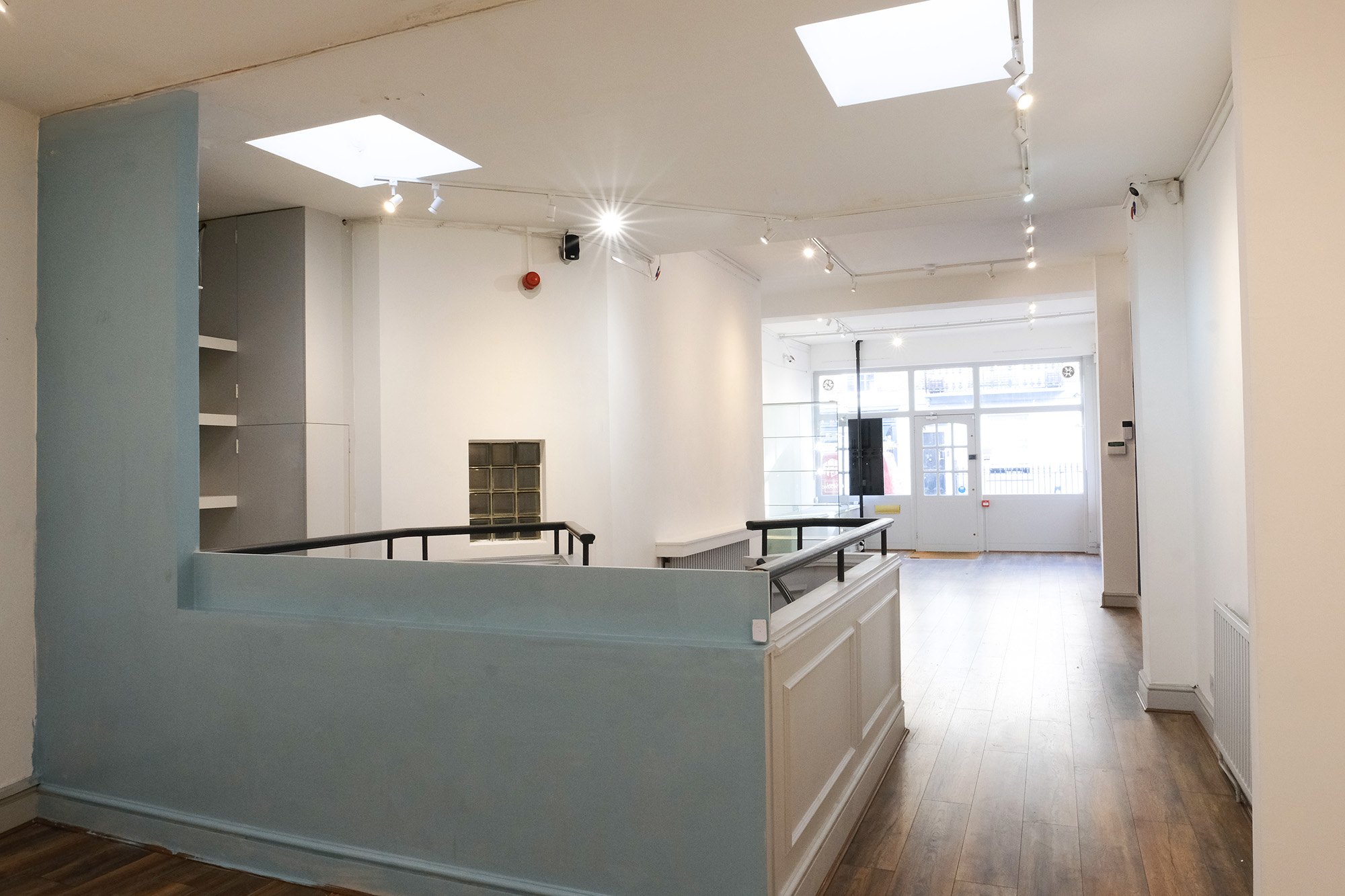 The top floor looking towards the street windows
